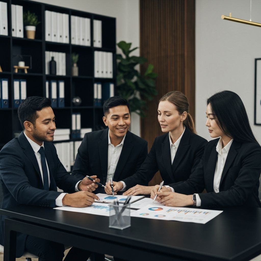 Professional financial consulting team